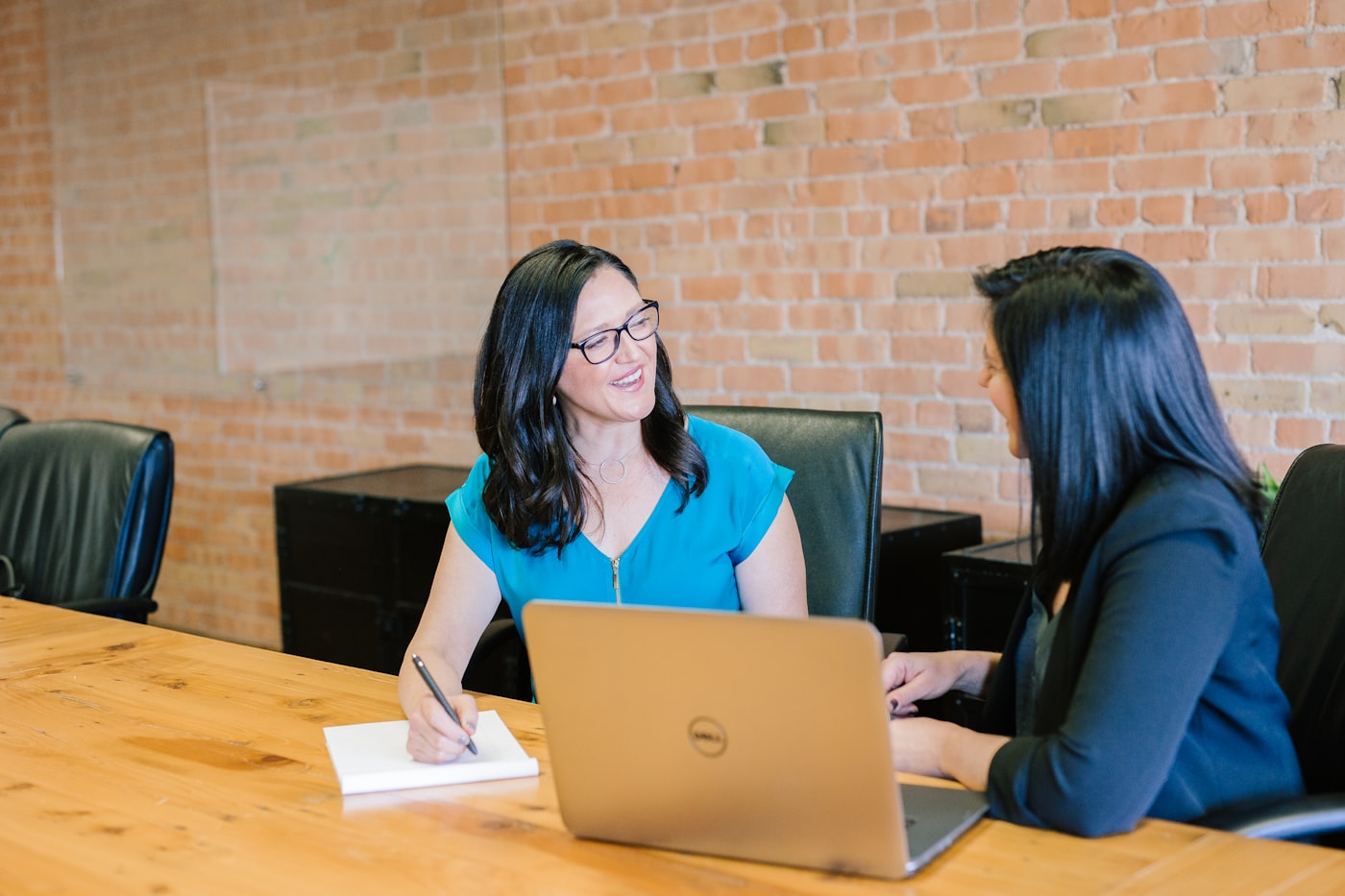 A one-to-one coaching desk set up for a skills review at the Halifax training studio